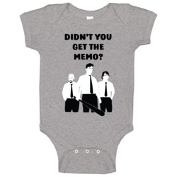 Office Space Silhouette Didn't You Get The Memo? Baby One Piece Office Space Silhouette Didn't You Get The Memo? Baby One Piece