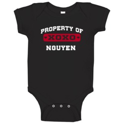 Property Of Heart Nguyen Baby One Piece Property Of Heart Nguyen Baby One Piece