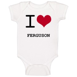 I Love Heart Ferguson Baby One Piece I Love Heart Ferguson Baby One Piece