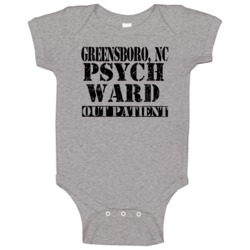 Psych Ward Funny Halloween City Costume Baby One Piece Psych Ward Funny Halloween City Costume Baby One Piece
