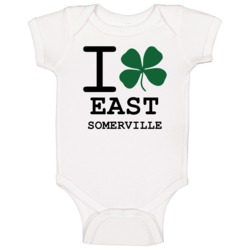 East Somerville I Love Heart Clover Irish Baby One Piece East Somerville I Love Heart Clover Irish Baby One Piece