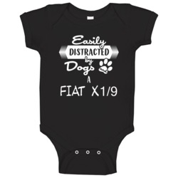 Fiat X1/9 Easily Distracted By Dogs And Cars Animal And Car Lovers Bab Fiat X1/9 Easily Distracted By Dogs And Cars Animal And Car Lovers Bab