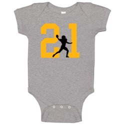 Silhouette Ha Ha Clinton-dix Green Bay Football Team Fan Baby One Piec Silhouette Ha Ha Clinton-dix Green Bay Football Team Fan Baby One Piec