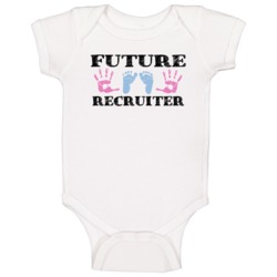 Recruiter Future Occupation Baby Baby One Piece Recruiter Future Occupation Baby Baby One Piece