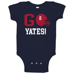 Go Player Tj Yates Houston Football Team Fan Baby One Piece Go Player Tj Yates Houston Football Team Fan Baby One Piece