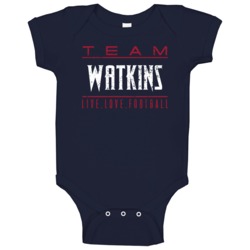 Live Love Football Carlos Watkins Houston Football Team Fan Baby One P Live Love Football Carlos Watkins Houston Football Team Fan Baby One P