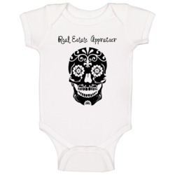 Real Estate Appraiser Skull Design Cool Baby One Piece Real Estate Appraiser Skull Design Cool Baby One Piece