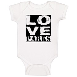 Love Parks First Name Baby One Piece Love Parks First Name Baby One Piece