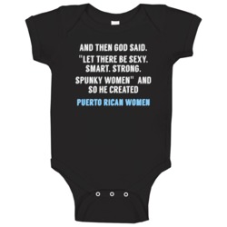 Puerto Rican Women God Said Fun Baby One Piece Puerto Rican Women God Said Fun Baby One Piece
