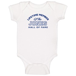 Jones Lifetime Member Of The Hall Of Fame Name Baby One Piece Jones Lifetime Member Of The Hall Of Fame Name Baby One Piece