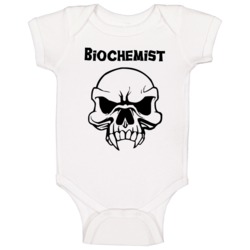Biochemist Skull Design Mens Baby One Piece Biochemist Skull Design Mens Baby One Piece