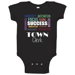 Town Clerk Inspirational Words Success Occupation Baby One Piece Town Clerk Inspirational Words Success Occupation Baby One Piece