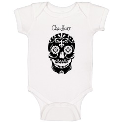 Chauffeur Skull Design Cool Baby One Piece Chauffeur Skull Design Cool Baby One Piece