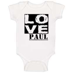 Love Paul First Name Baby One Piece Love Paul First Name Baby One Piece