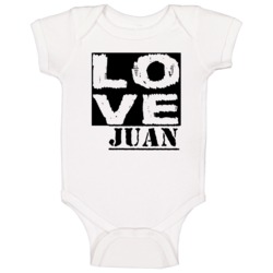 Love Juan First Name Baby One Piece Love Juan First Name Baby One Piece