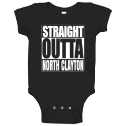 Straight Outta Parody Customizable Baby One Piece Straight Outta Parody Customizable Baby One Piece