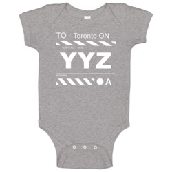 Flight To Toronto On Yyz Airport Ticket Baby One Piece Flight To Toronto On Yyz Airport Ticket Baby One Piece