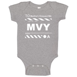 Flight To Martha's Vineyard Ma Mvy Airport Ticket Baby One Piece Flight To Martha's Vineyard Ma Mvy Airport Ticket Baby One Piece