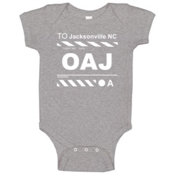 Flight To Jacksonville Nc Oaj Airport Ticket Baby One Piece Flight To Jacksonville Nc Oaj Airport Ticket Baby One Piece