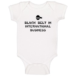 Black Belt In International Business School Subject Baby One Piece Black Belt In International Business School Subject Baby One Piece