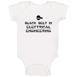 Black Belt In Electrical Engineering School Subject Baby One Piece Black Belt In Electrical Engineering School Subject Baby One Piece