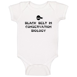Black Belt In Conservation Biology School Subject Baby One Piece Black Belt In Conservation Biology School Subject Baby One Piece