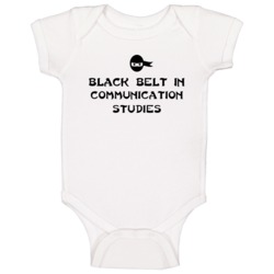Black Belt In Communication Studies School Subject Baby One Piece Black Belt In Communication Studies School Subject Baby One Piece