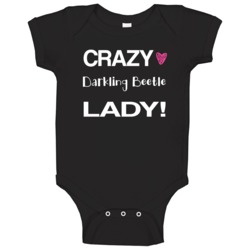 Darkling Beetle Crazy Animal Lady Baby One Piece Darkling Beetle Crazy Animal Lady Baby One Piece