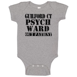 Psych Ward Funny Halloween City Costume Baby One Piece Psych Ward Funny Halloween City Costume Baby One Piece