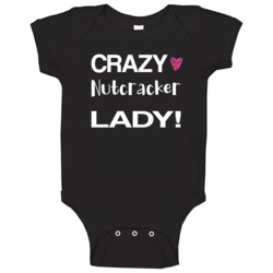 Nutcracker Crazy Animal Lady Baby One Piece Nutcracker Crazy Animal Lady Baby One Piece