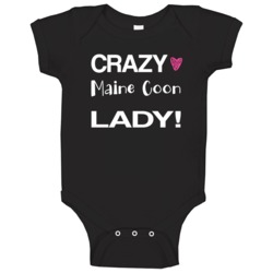 Maine Coon Crazy Animal Lady Baby One Piece Maine Coon Crazy Animal Lady Baby One Piece