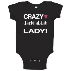 Jackrabbit Crazy Animal Lady Baby One Piece Jackrabbit Crazy Animal Lady Baby One Piece