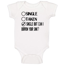 Single Taken Dating Customizable Baby One Piece Single Taken Dating Customizable Baby One Piece
