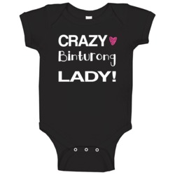 Binturong Crazy Animal Lady Baby One Piece Binturong Crazy Animal Lady Baby One Piece