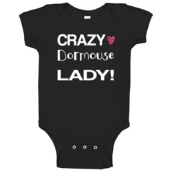 Dormouse Crazy Animal Lady Baby One Piece Dormouse Crazy Animal Lady Baby One Piece