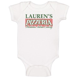 Pizzeria Personalized Name Italian Theme Baby One Piece Pizzeria Personalized Name Italian Theme Baby One Piece