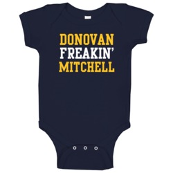 Donovan Freakin Mitchell Utah Basketball Player Sports Fan Baby One Pi Donovan Freakin Mitchell Utah Basketball Player Sports Fan Baby One Pi