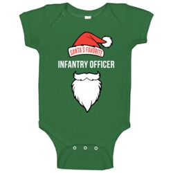 Infantry Officer Santas Favorite Cute Occupation Christmas Baby One Pi Infantry Officer Santas Favorite Cute Occupation Christmas Baby One Pi