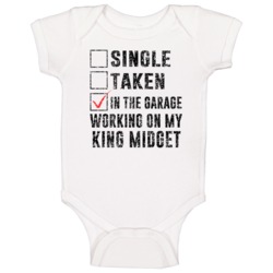 Single Taking Working On My King Midget Car Distressed Cool Baby One P Single Taking Working On My King Midget Car Distressed Cool Baby One P