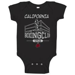 California Boxing Fight Club Box Customizable Baby One Piece California Boxing Fight Club Box Customizable Baby One Piece