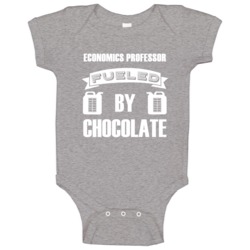 Economics Professors Fueled By Chocolate Occupations Baby One Piece Economics Professors Fueled By Chocolate Occupations Baby One Piece
