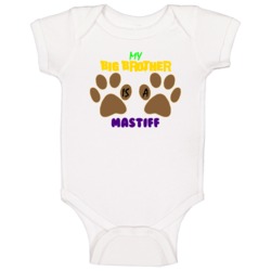 My Big Brother Is A Mastiff Baby One Piece My Big Brother Is A Mastiff Baby One Piece