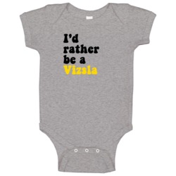 I'd Rather Be A Vizsla Baby One Piece I'd Rather Be A Vizsla Baby One Piece