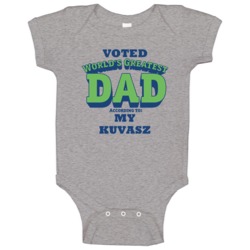 World's Greatest Kuvasz Dad Baby One Piece World's Greatest Kuvasz Dad Baby One Piece