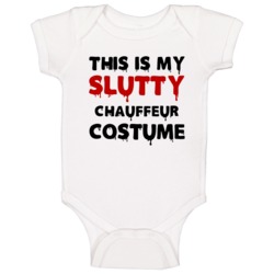 Chauffeur Slutty Costume Halloween Occupation Baby One Piece Chauffeur Slutty Costume Halloween Occupation Baby One Piece