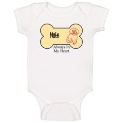 Nate Always In My Heart Bichon Frise Baby One Piece Nate Always In My Heart Bichon Frise Baby One Piece