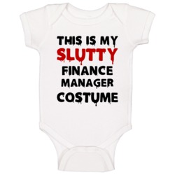 Finance Manager Slutty Costume Halloween Occupation Baby One Piece Finance Manager Slutty Costume Halloween Occupation Baby One Piece