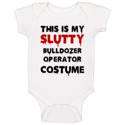 Bulldozer Operator Slutty Costume Halloween Occupation Baby One Piece Bulldozer Operator Slutty Costume Halloween Occupation Baby One Piece