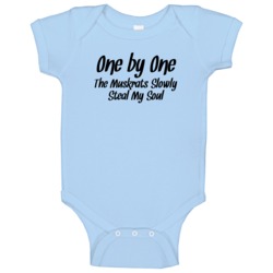 One By One Muskrats Steal My Soul Funny Animal Baby One Piece One By One Muskrats Steal My Soul Funny Animal Baby One Piece
