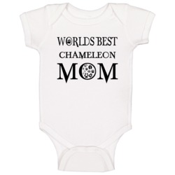 Chameleon Worlds Best Mom Animal Baby One Piece Chameleon Worlds Best Mom Animal Baby One Piece